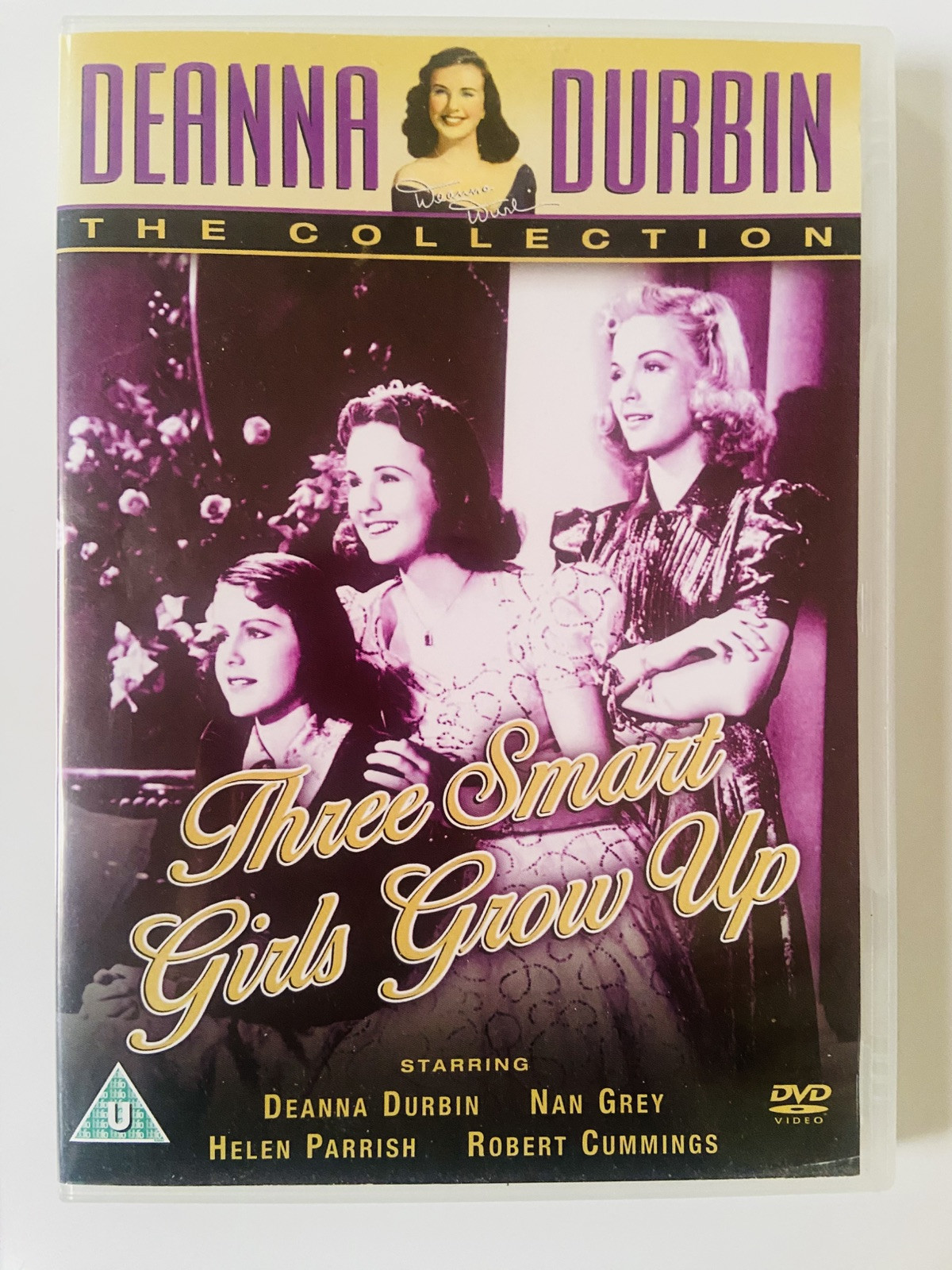 Deanna Durbin Collection Three Smart Girls Grow Up DVD 1939 Like New / Unsealed