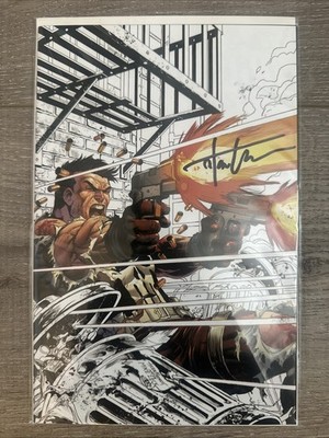 SIGNED Punisher Red Band #1 Tyler Kirkham Exclusive Color Splash Varnt LTD 1000