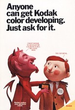 1971 Kodak: Sly Devil Vintage Print Ad