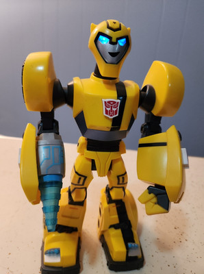 Transformers Animated Cyber Speed Bumblebee Power BOTS Electronic Figure Works!
