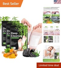 Foot Pads 30 PCS, Natural Bamboo Vinegar Ginger Powder Pad, 10 Count Pack of 3