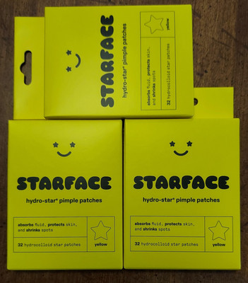 Lot Of Three Starface Hydro-Star Pimple Patches - 32ct. (Total Of 96ct Patches)