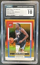2026 Topps Chrome The National NSCC Jalen Williams #NBA-24 Gold 22/50 CGC 10
