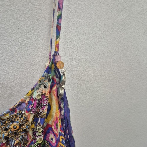 Camilla Mother Knows Best with Long Overlay Silk Mini Dress Size Small Resort - Bild 5 von 11