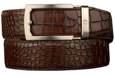 NEW Nexbelt Reptile Series Crocodile Cut to Fit Brown Golf Belt