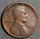 1909-S 1C LINCOLN WHEAT BRONZE CENT KM# 132 Grade:  VG/F  A6983