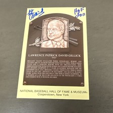 Pat Gillick Signed Baseball HOF PostCard “HOF 2011” Blue Jays Phillies GM BB4 D 