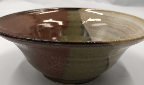 Lambros Pottery Small Cut Bowl 7” X2.75” Made In Short Creek, WV - Picture 9 of 11