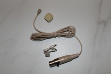 Lavalier Lapel Microphone Cream for Shure Wireless Bodypack Transmitters NEW 