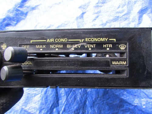 90-92 Camaro hvac controls air conditioning heater controls yellow lettering 27s - Picture 2 of 7