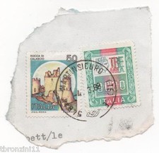 FRANCOBOLLO ALTI VALORI 3000 LIRE ORDINARIA 1979 + FRANCOBOLLO 50 LIRE DA BUSTA