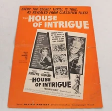 House of Intrigue 1956 Campaign Book WW2 Spy Thriller Philippe Hersent 