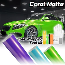 Coral Matte Chameleon Metallic Sticker Decal Car Vinyl Vehicle Wrap Sheet Film