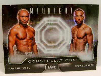 KAMARU USMAN LEON EDWARDS CONSTELLATIONS MOONBEAM UFC MIDNIGHT TOPPS 2024