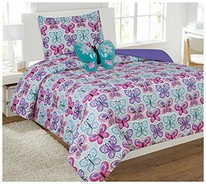 purple butterfly comforter