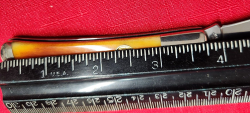 2010 Canal Street Cutlery Co 3.75" Half Moon Single Blade Trapper 14-4 Cr Mo NIB - Picture 7 of 9