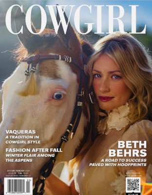 COWGIRL Magazine January February 2024 BETH BEHRS Cover