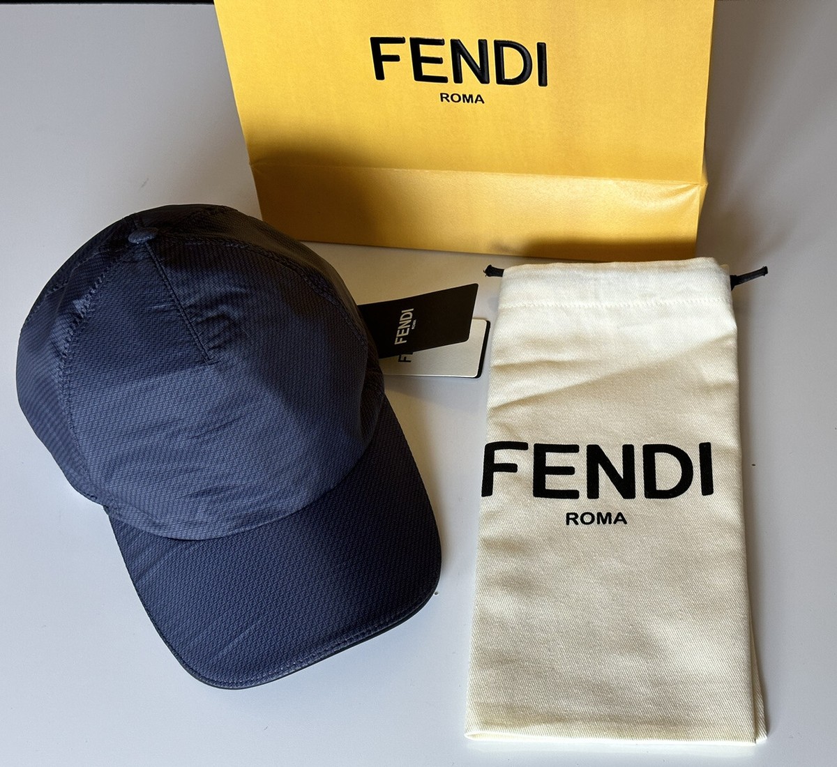 Fendi Terry Cloth Baseball Cap Blue/Red Hat Made in Italy FXQ776 NWT $530 Fendi Baseball Cap Dark Blue Hat Made in Italy FXQ768 NWT  main image 4