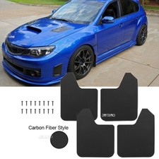 4 Carbon Mud Flap Splash Guards Mudguards Front Rear For Subaru Wrx Sti Impreza