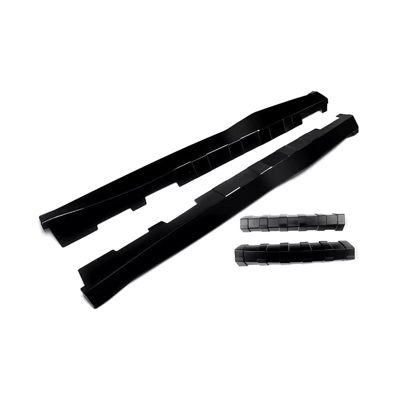 Side Skirts Rocker Panels ZL1 Style Gloss Black For Chevy Camaro RS & SS 2016-22 - Image 4 of 4