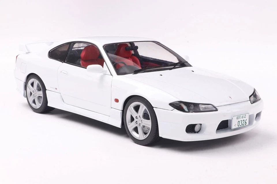 NISSAN SILVIA S15 Spec R Aero Aspen White 1999 Solido Die Cast 1/18 S1812201 - Immagine 4 di 4