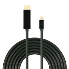 10 FT Mini Display Port DP to HDMI Adapter Cable Dell HP Lenovo Macbook Surface