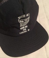 Moose Int'l Bowling 1986 Michigan SnapBack Trucker Vintage New Era