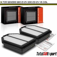 2x Engine Air Filter for Genesis G80 2021-2024 G90 2023-2024 V6 3.5L Front Side