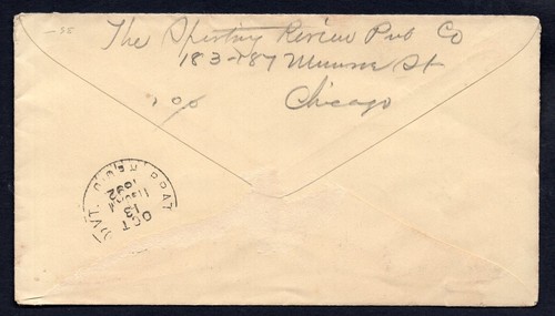 USA Meriden Conn 1892 Stamped Envelope Cover, Organ Co Advertising - Picture 2 of 2