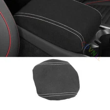 For Discovery Sport 20-2022 Black Suede Armrest Box Cover Trim Decor Cover Trim