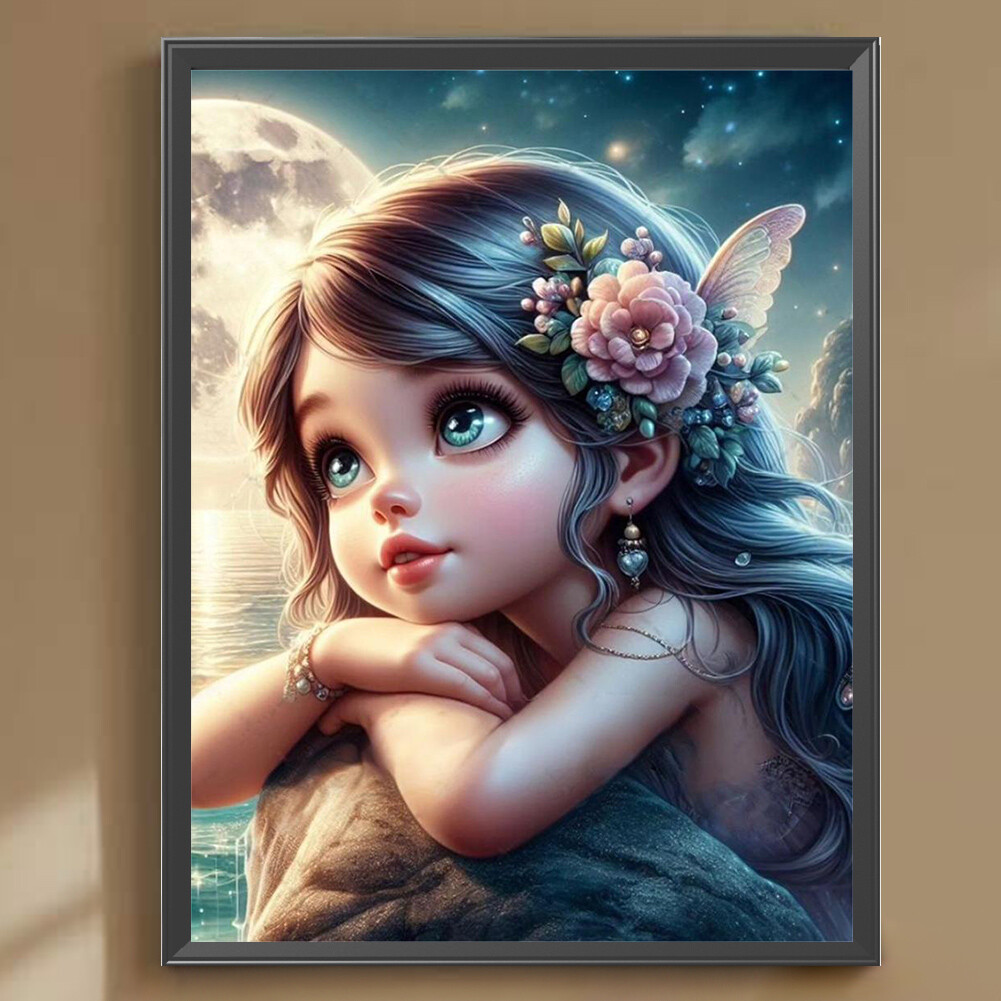 Kit Diamond Painting 5D Elf Girl - Quadro Con Diamanti A Punta Tonda, 30x40 Cm | Per Adulti, Decorazione Casa - Foto 10