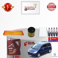 Inspektionskit Filter ÖL Kerzen Peugeot 1007 1.4 55KW 75CV Von 2008->