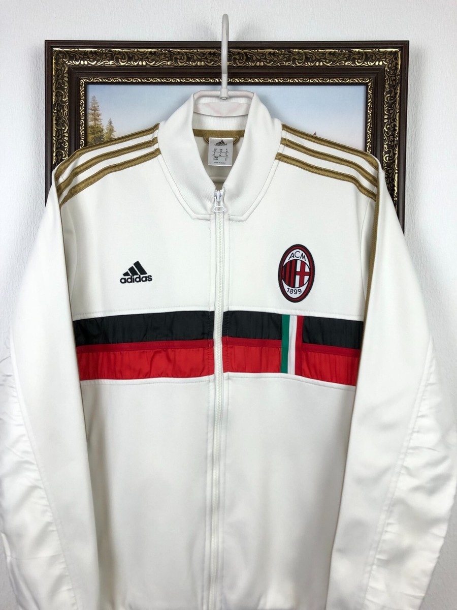 Vintage 90s AC Milan Adidas Bomber Jacket Opel Football