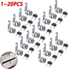 1~20 Sets Cam Lock Cabinet Keyed Cam Lock RV Door Kitchen Drawer Short Tool Box