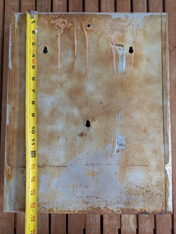 Винтажный круглый белый металлический зеркальный медицинский шкаф в стиле ар-деко с 3 полками 16 x 14 AN - Изображение 2 из 4