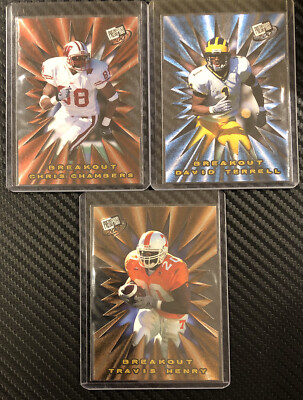 2001 Press Pass Football Breakout Insert Cards Lot You Pick