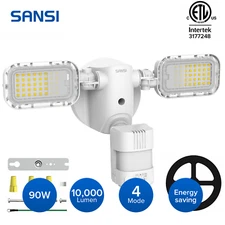 SANSI 10,000LM LED Motion Sensor Security Light 90W Dusk to Dawn IP65 Floodlight