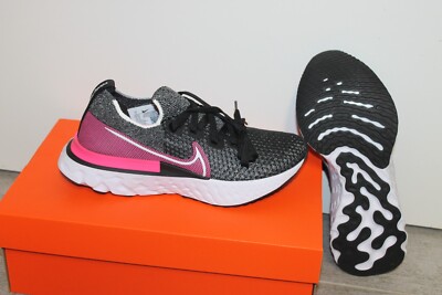 Nike WMNS React Infinity Run FK Damen Sport Fitness Schuhe Schwarz Pink Größe 38