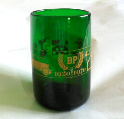 Kastrup & Holmegaard 30 Years Of BP Green Glass Vase 1920-1970 Super Condition