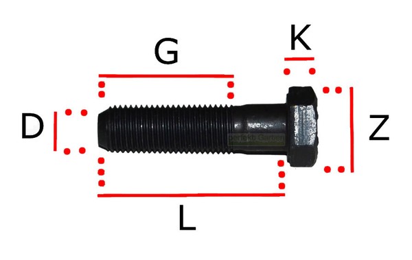 38 Mm Rechtsgewinde Messer Schraube Castel Garden Honda RasenmäHer 12735694/0-image