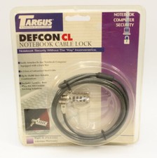 Targus Defcon CL Notebook Laptop PC Desktop Combo Cable Lock Security PA410U