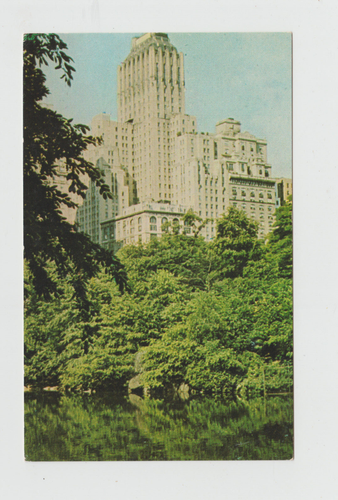 Ancienne étiquette HOTEL BARBIZON PLAZA NEW-YORK valise luggage label 3