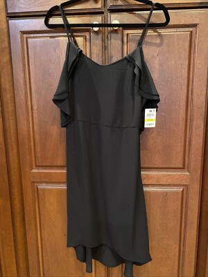 macy's black ruffle dress And Now This Trendy Plus Smocked Maxi modern silhouette Women's Black Ruffle Midi Dresses