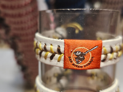 #ad SAN DIEGO PADRES THROWBACK MLB BASEBALL BRACELET LEATHER $4.95