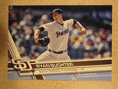 2017 TOPPS SERIES 2 #610 RYAN BUCHTER FATHERS DAY BLUE 30/50 SAN DIEGO PADRES