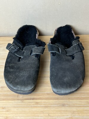 靴 BIRKENSTOCK Boston 42 Black Boston Leather – Shoe-Inn