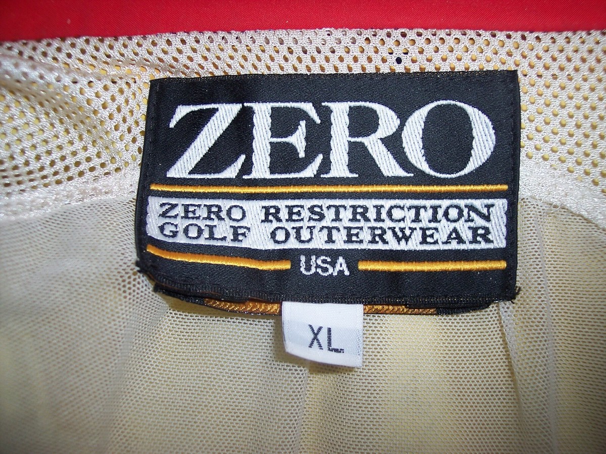 Zero Restriction XL Blue/Red Full Zip Gore-Tex Waterproof Rain