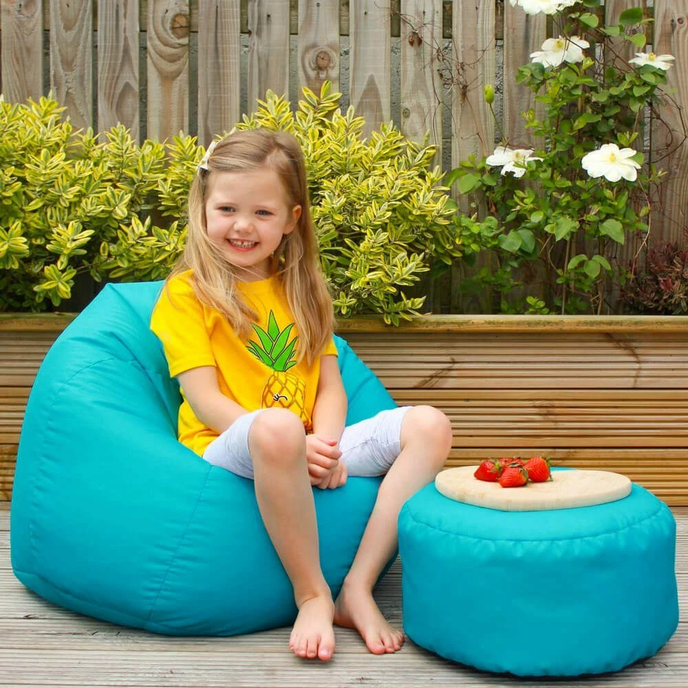 Kids Classic Beanbag Outdoor Water Resistant Colourful Bean Bag Seat rucomfy