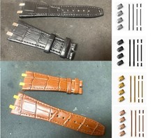 genuine leather strap band bracele fits Audemars Piguet AP Royal Oak 26mm 15500