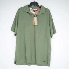 Cremieux Martinique Collection Men's Short-Sleeve Shirt XL Green Solid NWT $85